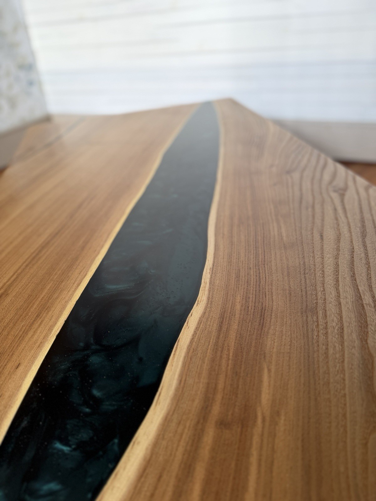 Forest Green Epoxy Elm Coffee Table Epoxy Resin Table Hand Made