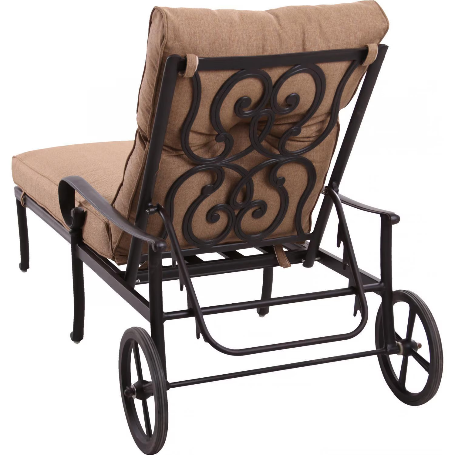 Santa Anita 3 Pc Cast Aluminum Chaise Lounge Set 24-in Ice Bucket End Table &