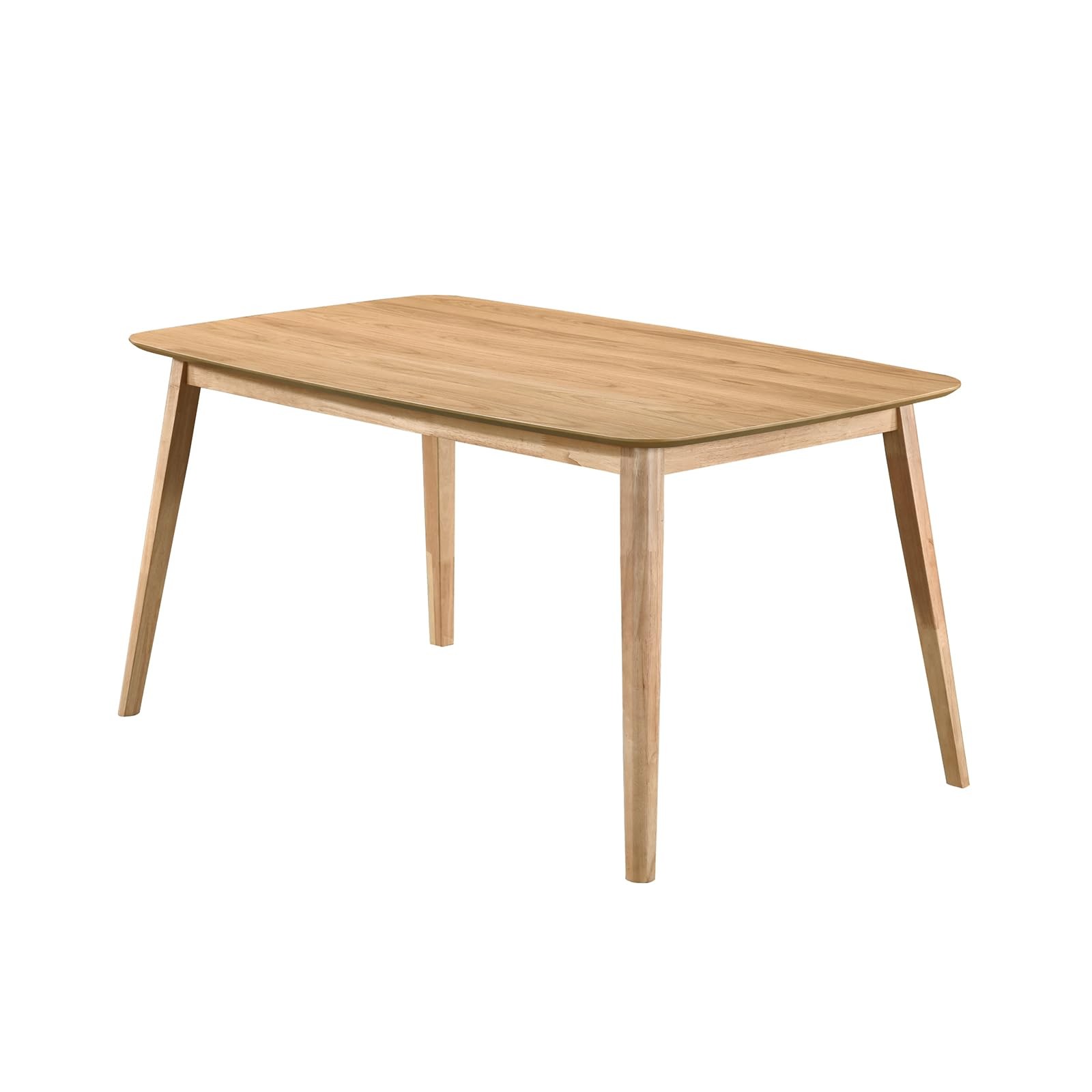 Modern Rectangular Dining Table for 6, Farmhouse Kitchen Dinner Tables with T…