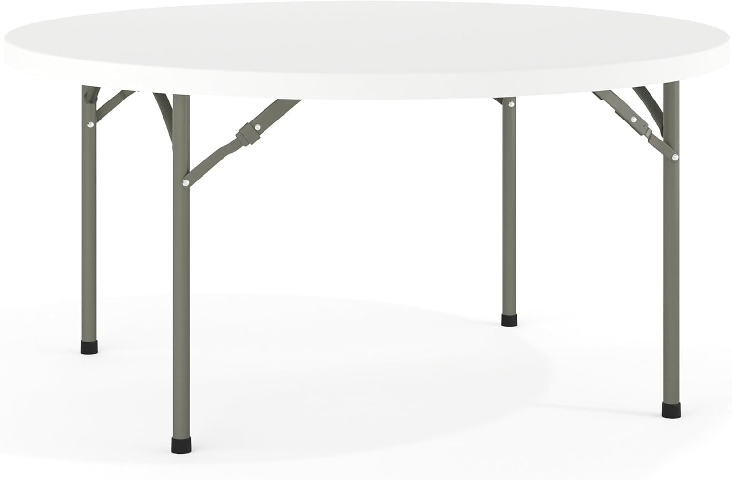 5′ round All-Occasion Plastic Folding Event Table for Parties and Trade Shows, F