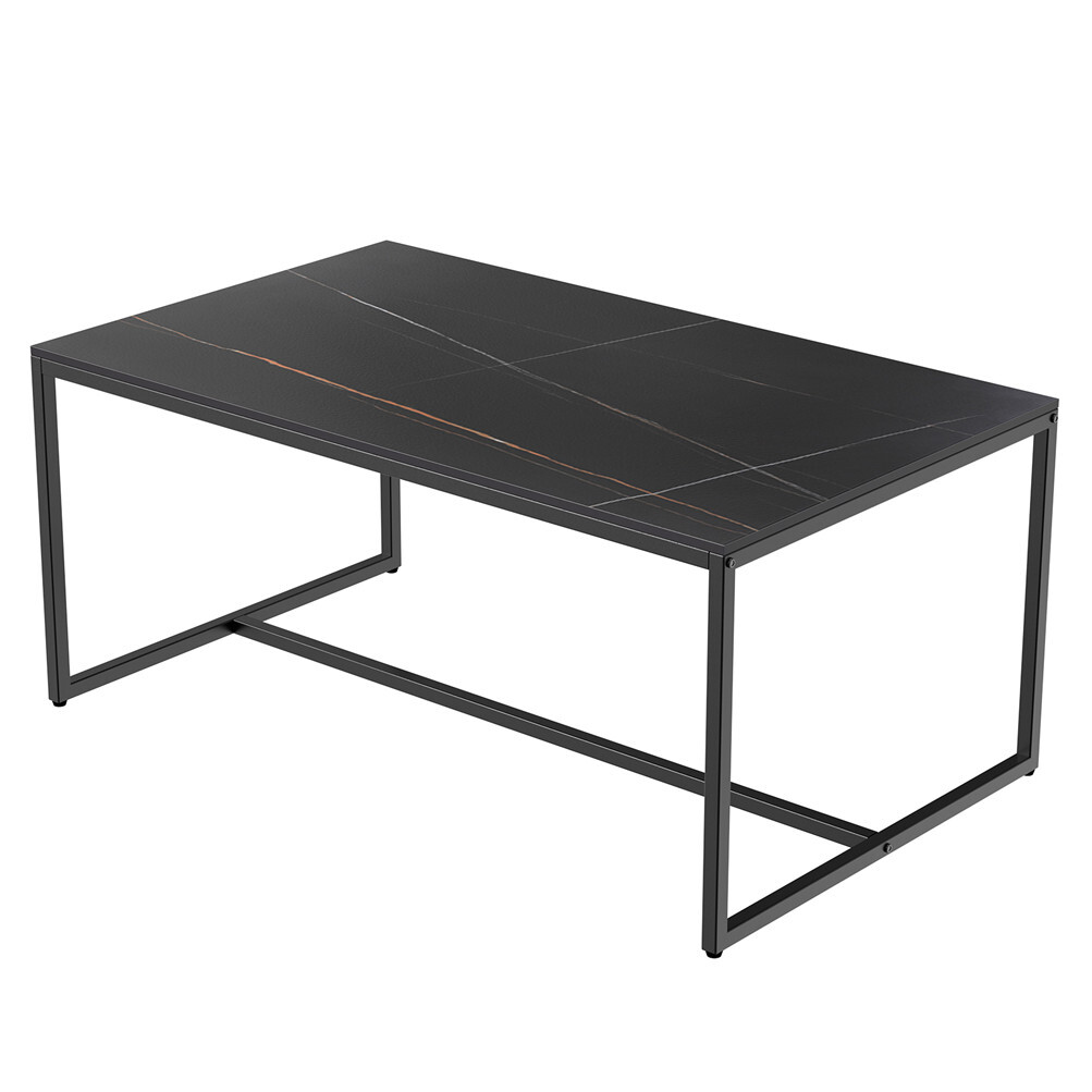 Unique Modern Marble Rectangle Coffee Table Living Room Accent Sofa Center Table