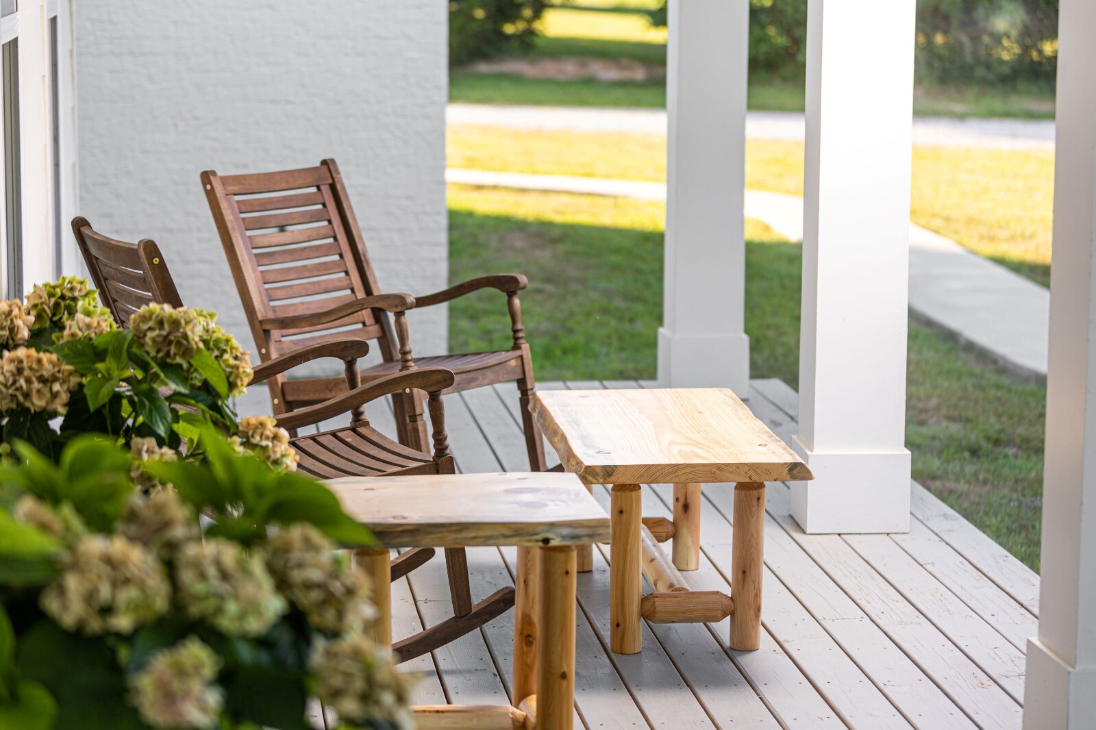 Rustic Pine and Cedar Log Coffee and End Table Set Cabin Furniture Live Edge