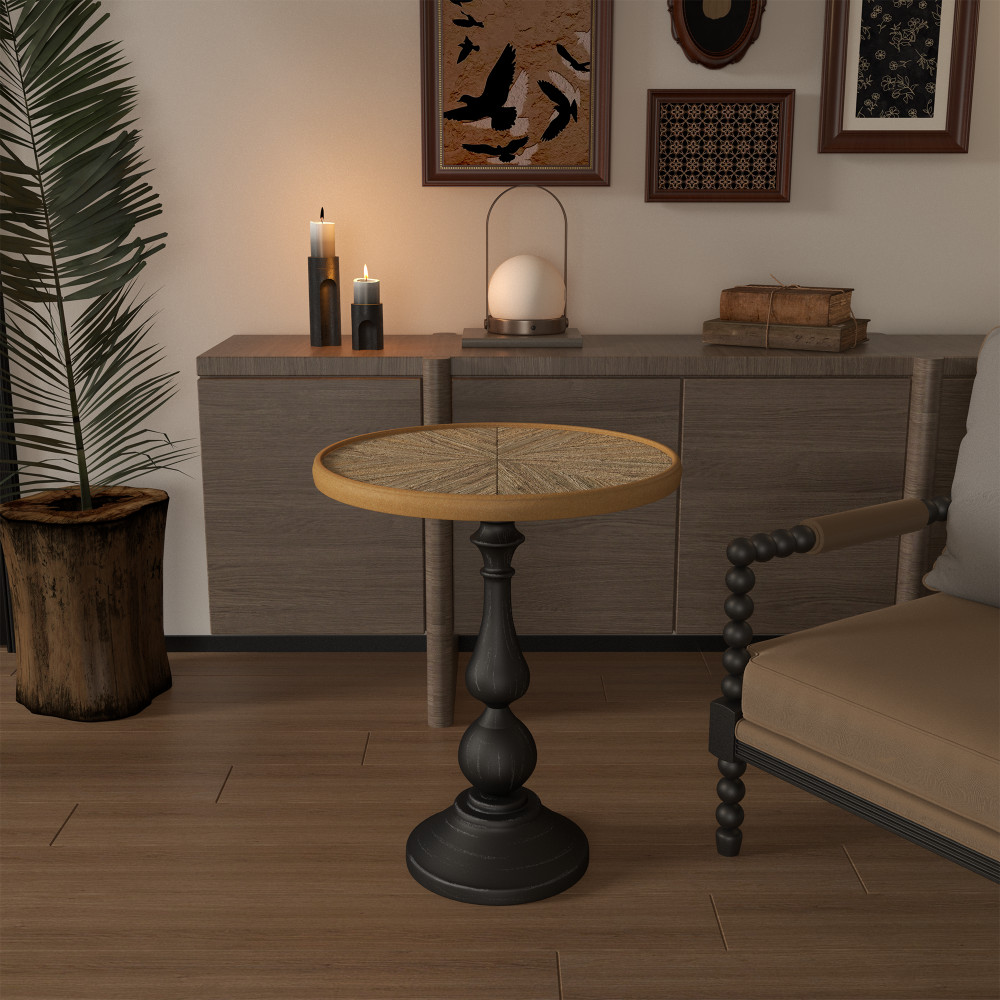 Wooden End Tables Retro Side Table Coffee Side Table Small Round Tea Table