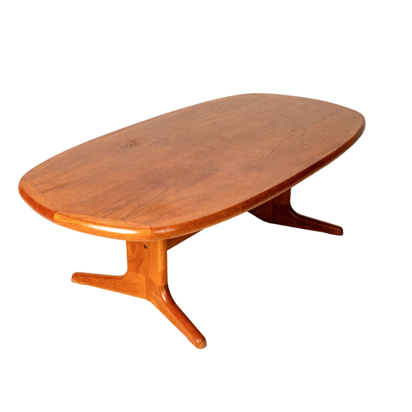 Vintage Solid Teak Danish Modern Coffee Table Nordic Furniture of Ontario MCM
