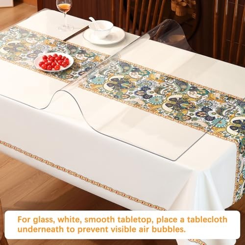 42 X 76 Inch Clear PVC Dining 42 x 76 Inches New Clear Dining Table Protector