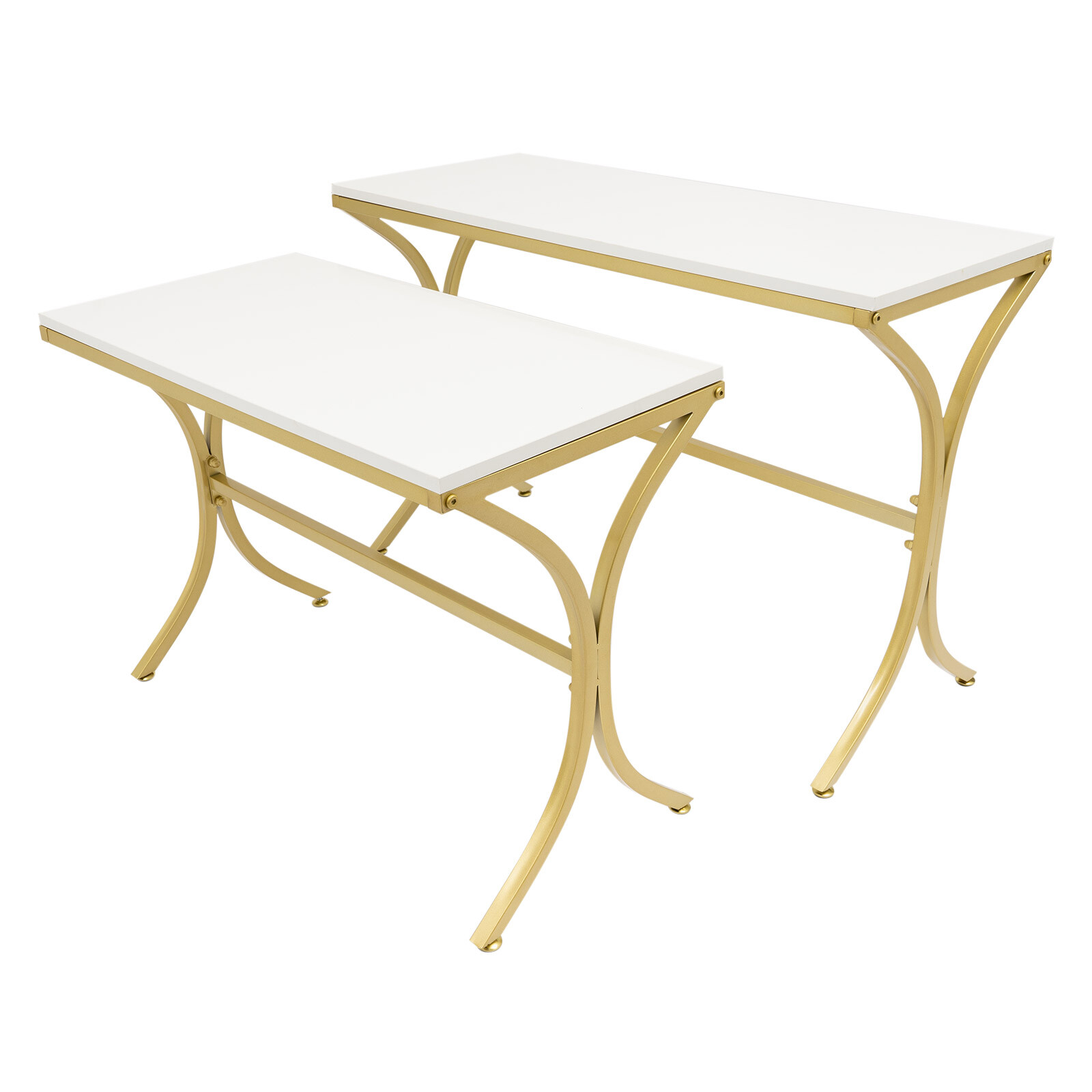 2pcs Handbag Display Stands, Display Riser Shelves, Modern Nesting Tables