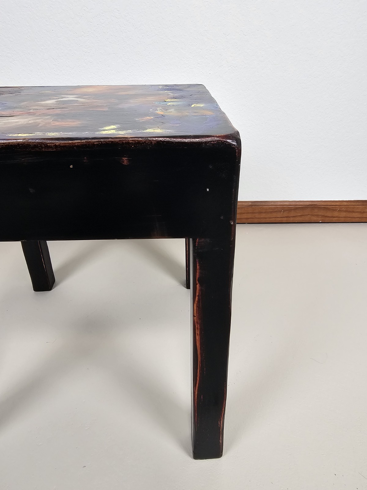Original Mixed Media Halloween Chihuahua Table Hand Painted Accent Furniture