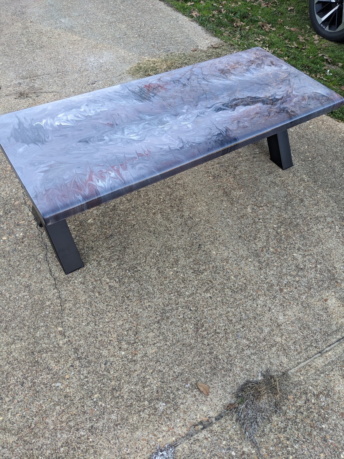 epoxy resin wood coffee table