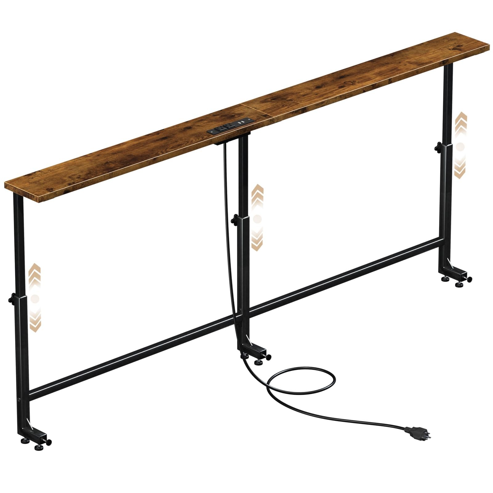 70.9 Inch Behind Couch Table, 24″-32″ Adjustable Height Range, Behind The Cou…