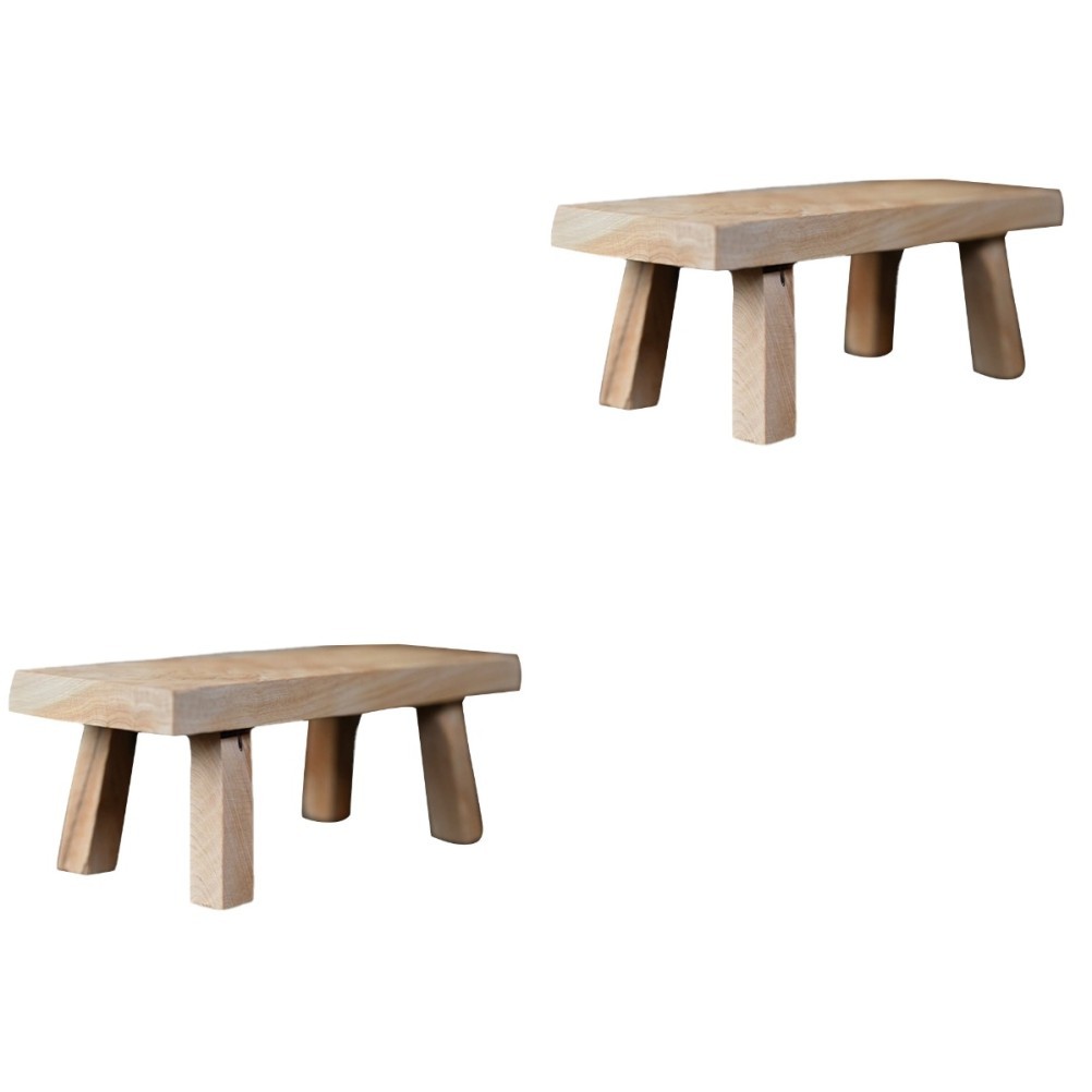 2 Pieces Stool for Decoration Foot Wood Decorative Pedestal China