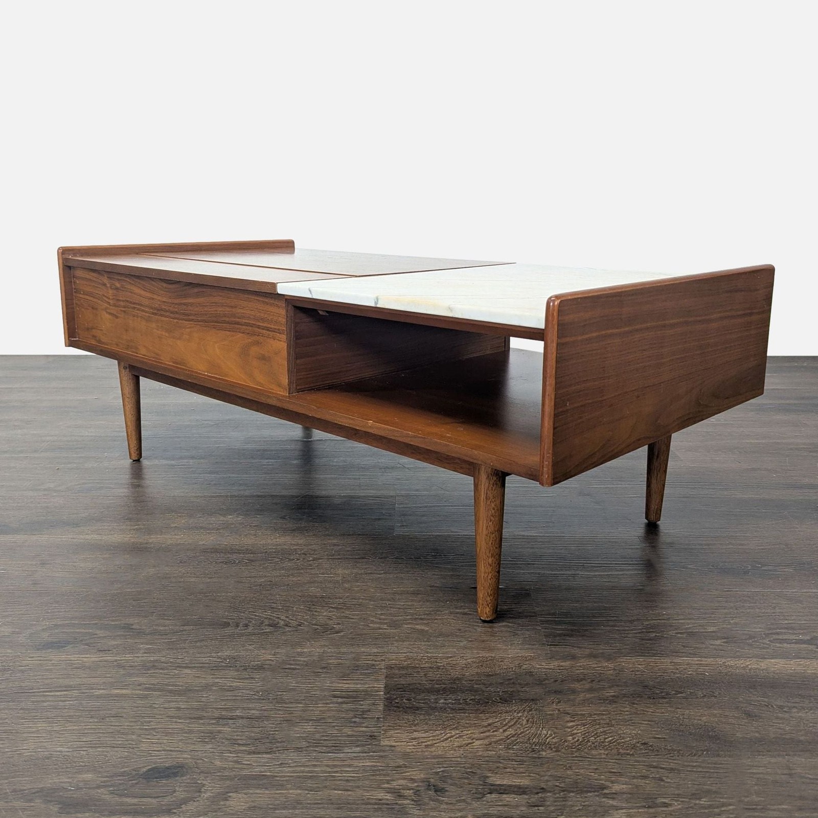 West Elm Marble & Wood Pop-UP Coffee Table