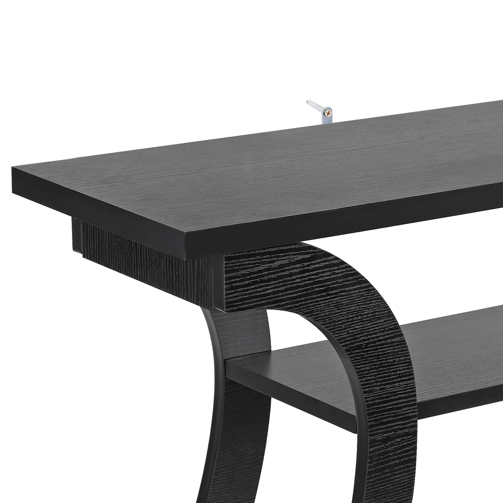47″ Console Table Black Accent Side Stand Sofa Entryway Hallway Table Desk Wall