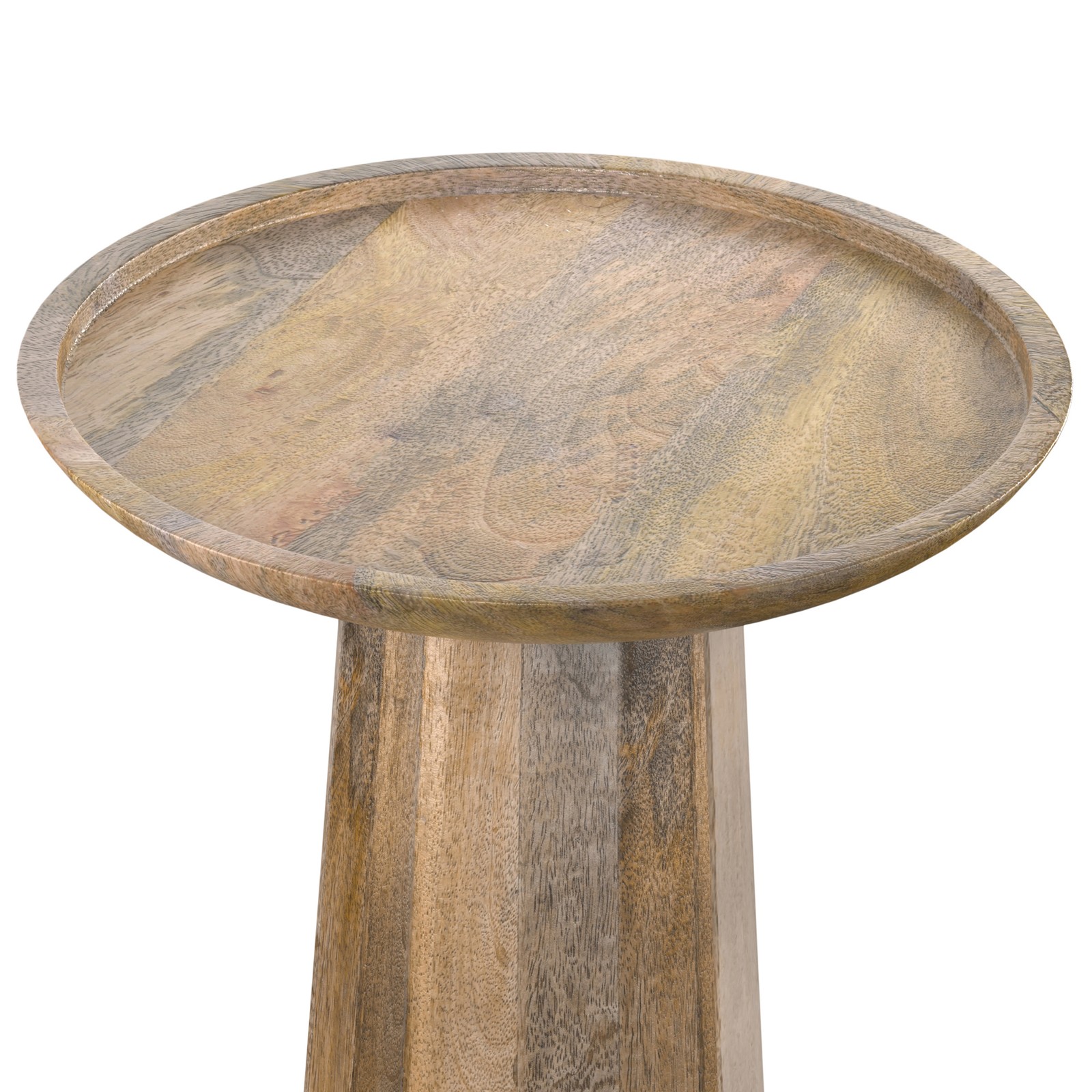 Multi-functional wooden accent table – Natural color, handcrafted from hardwood