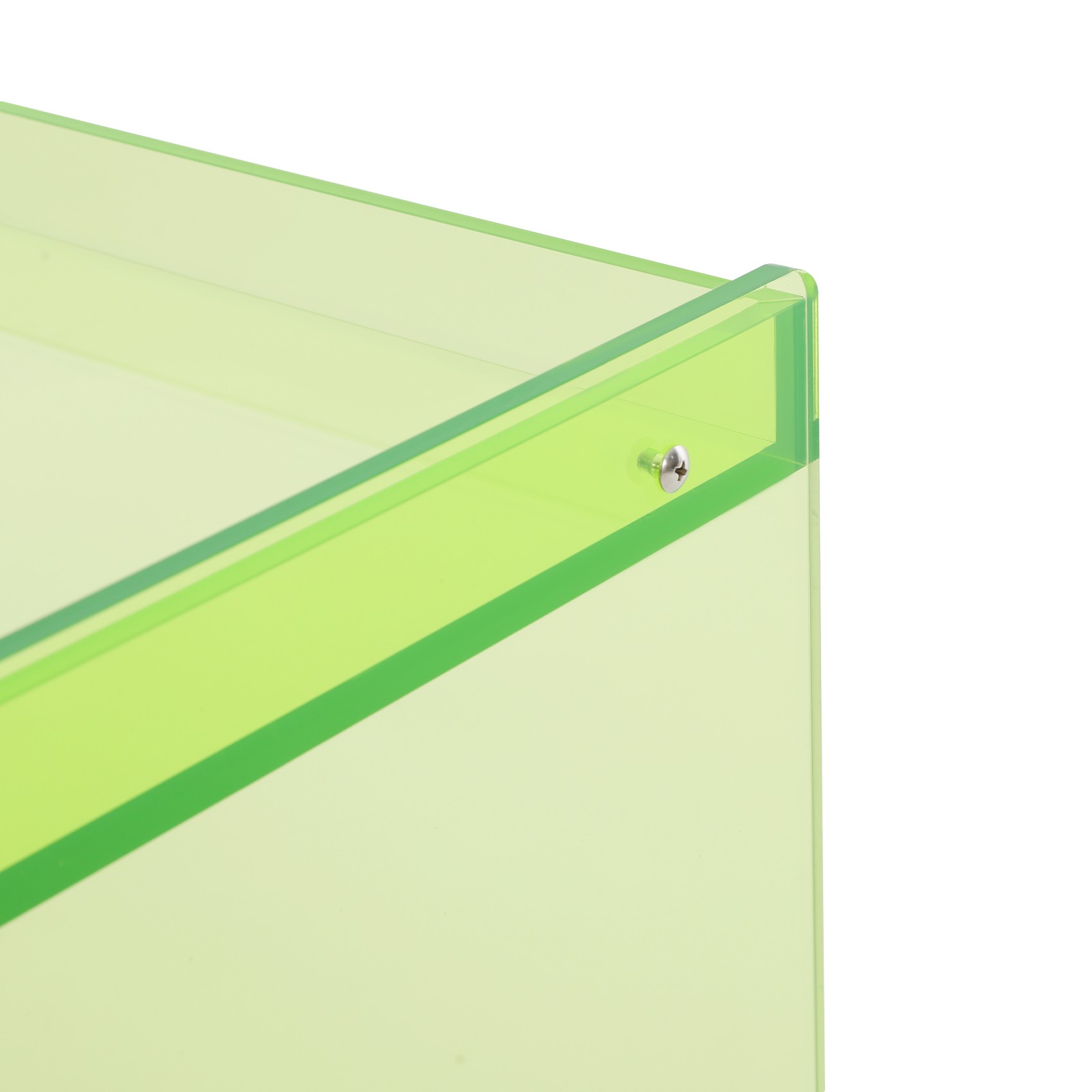 Acrylic Rectangle Coffee Table Modern Clear Table for Living Room Bedroom Office