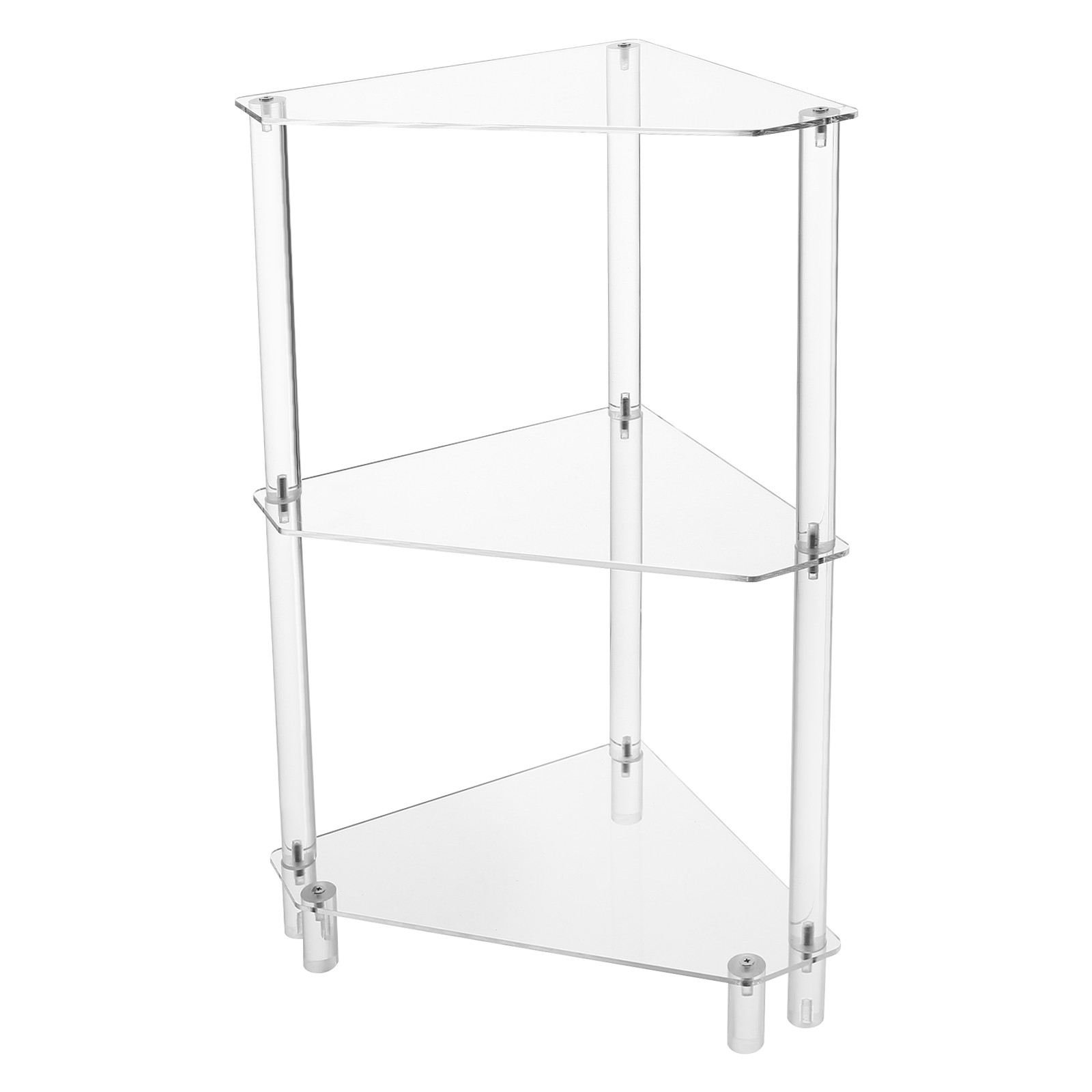 3-Tier Triangle End Table,Side Table,Side Table for Living Room,Bedroom,Bathroom