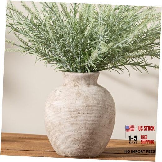 Ceramic Flower Vase Home Decor – Farmhouse Table Vases Rustic Retro-7.4″
