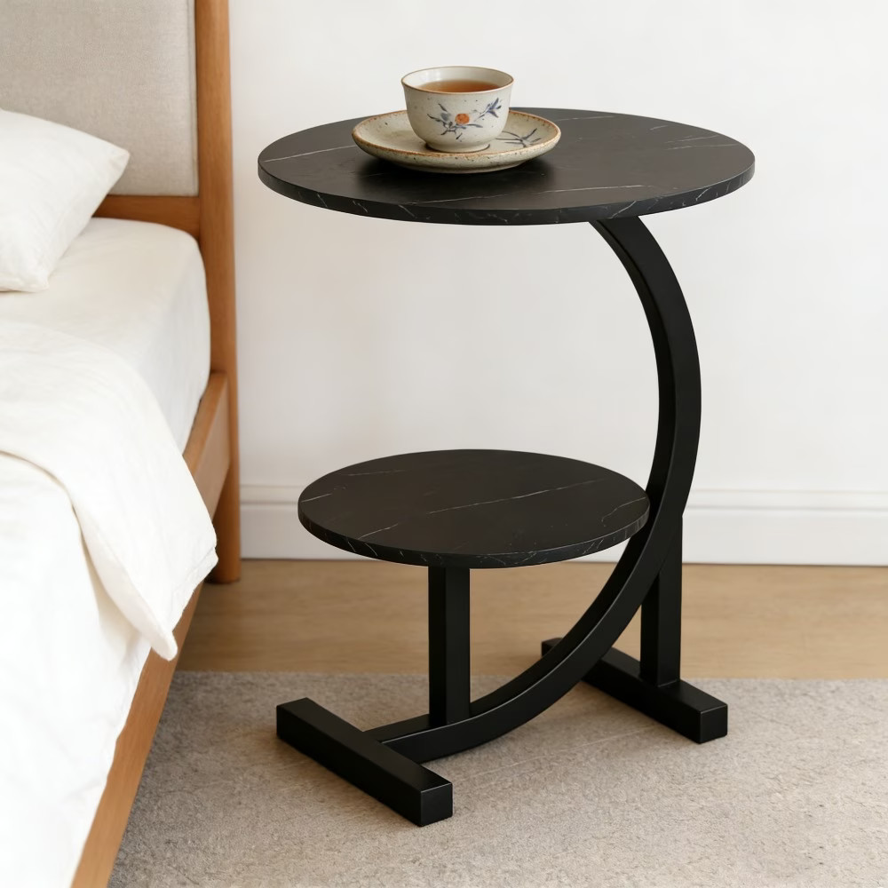 Indoor/Outdoor End/Side Table Space-Saving Design for Living Rooms Bedroom New