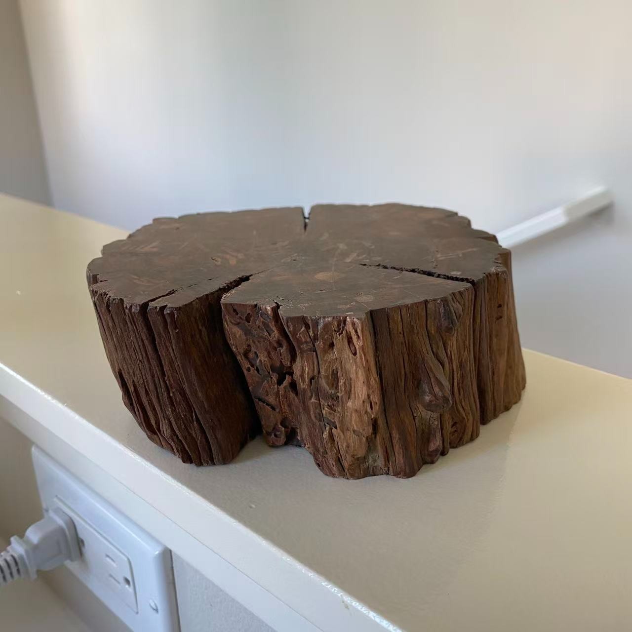 Wooden Stand, Solid teak wood Natural style, Perfect for Display/Plants/Crystals