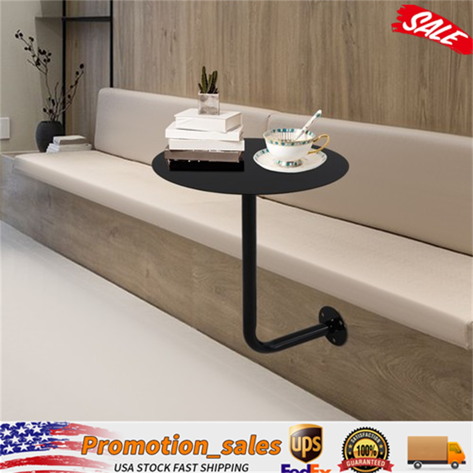 Round Pub Table Black Bar Table Wall Mounted Iron Cocktail Table Bistro Table