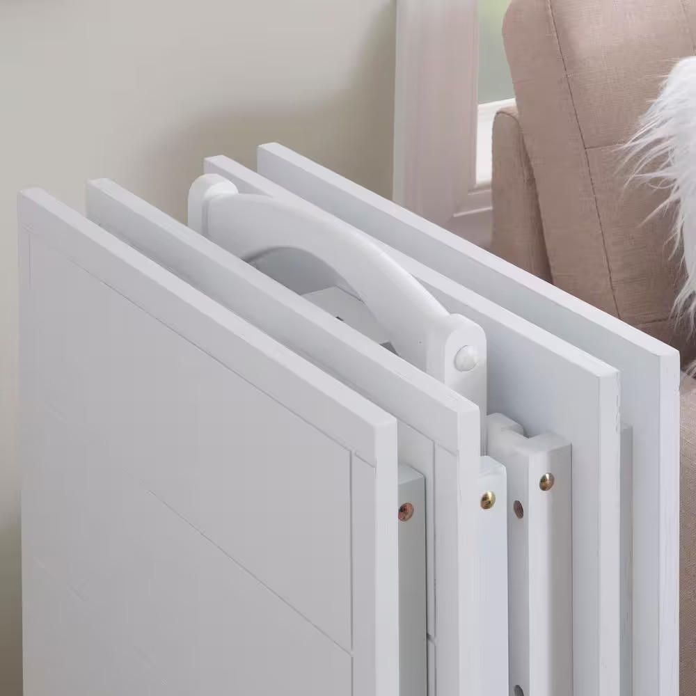 Fennec 15.75 In. L Wood Top Folding Tray White Tables