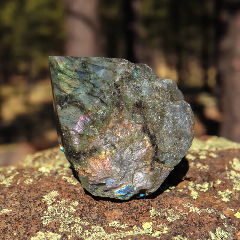 Labradorite Crystal Table Coffee & Side Table Top Home Decor, Gemstone Table