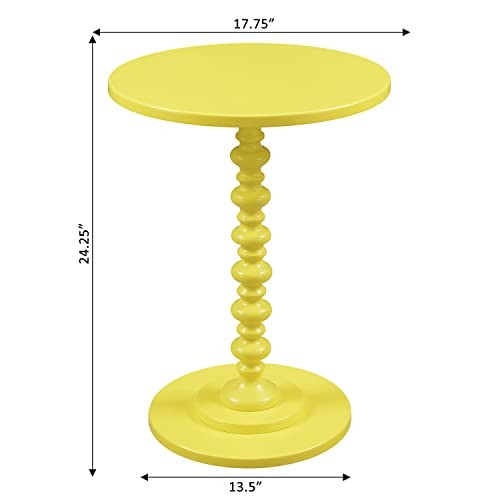Convenience Concepts Palm Beach Spindle 17dot75in Traditional Round End Table