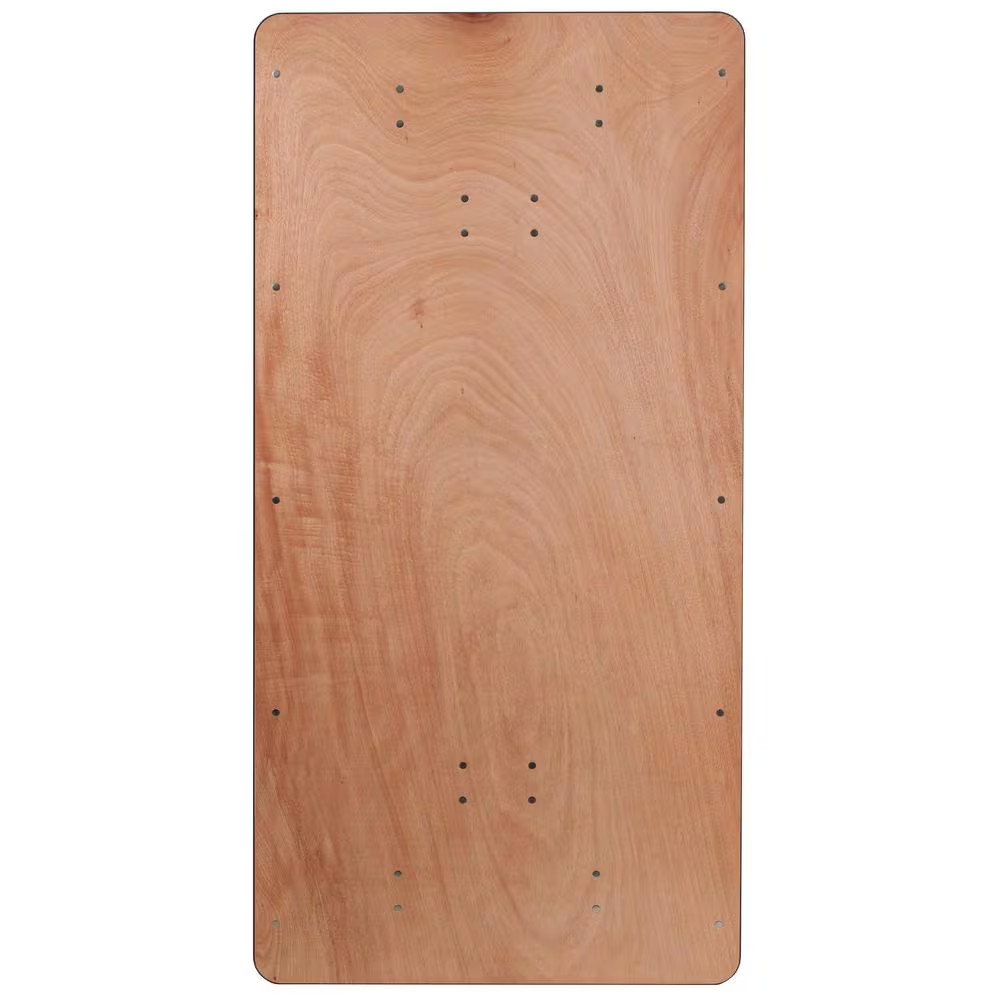Natural Fielder 6 Ft. Rectangular All-Occasion Wood Folding Event Table, Foldabl