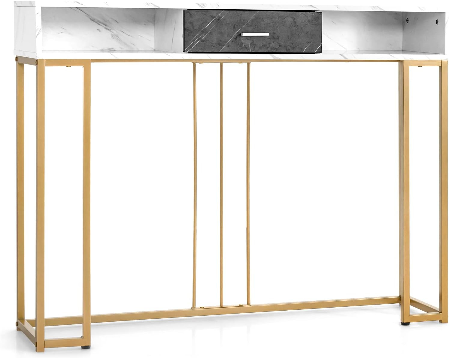 Stylish Console Table with Drawer & Adjustable Feet for Any Room
