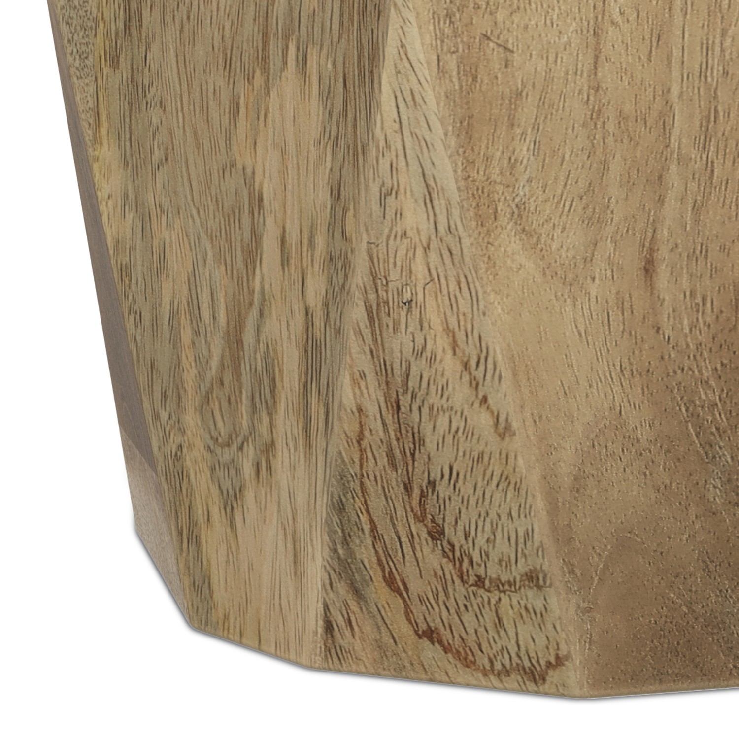 Judson 15 inch Wide Solid Mango Contemporary End Table in Natural & Assembled