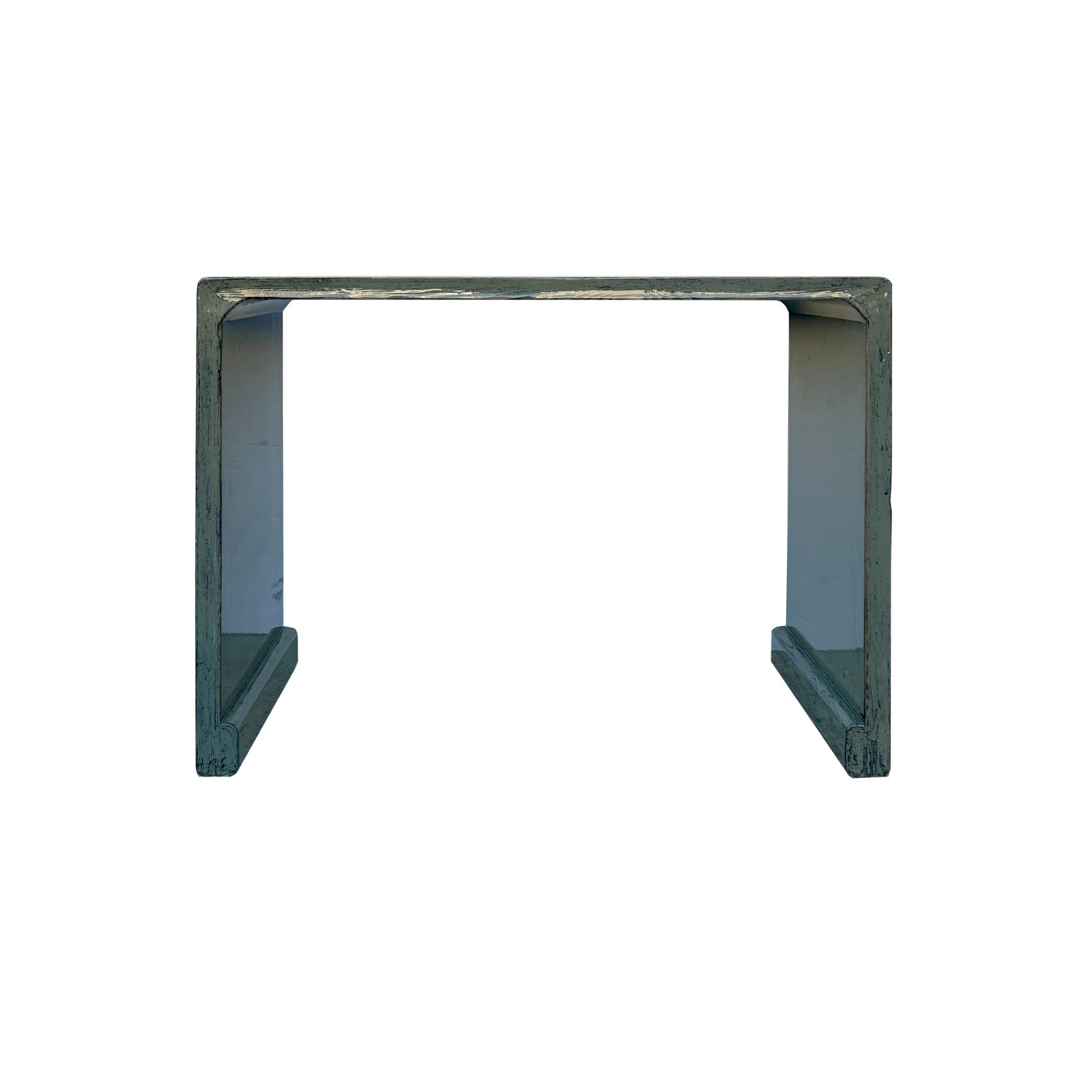 Minimalistic Gloss Gray Lacquer Rectangular Console Foyer Side Table ws4478