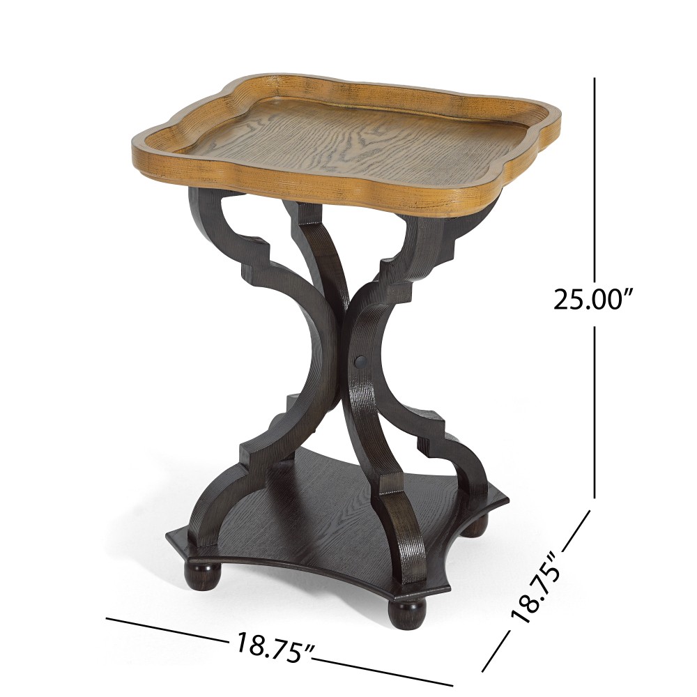 End Table(Natural+Black-69816new color)