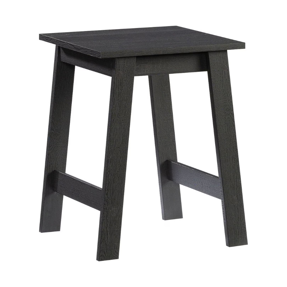 2 Pack Mainstays Square Wood Side Table, Black End Nightstand Coffee Living Room