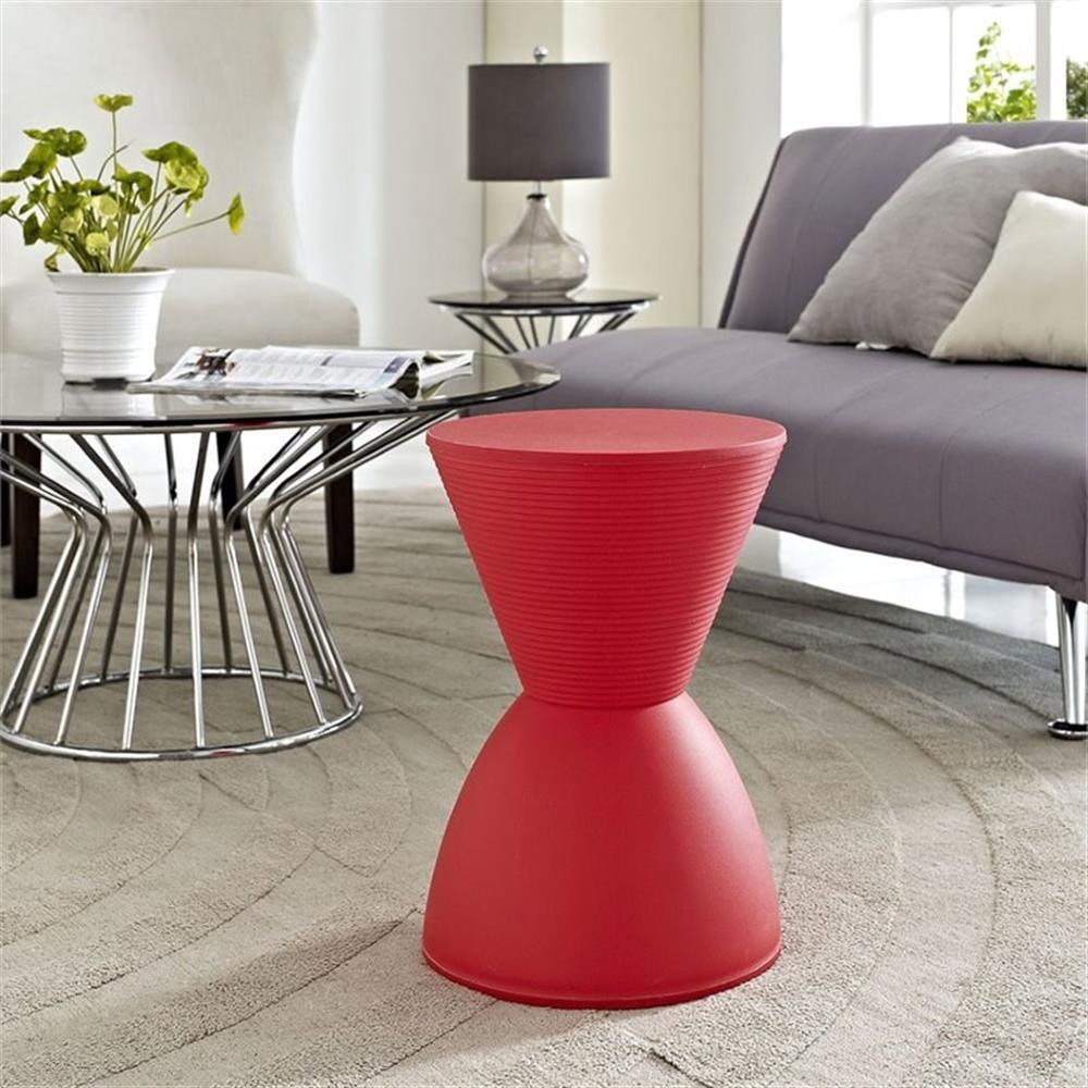 Modway Haste 17″ Storage Stool in Red