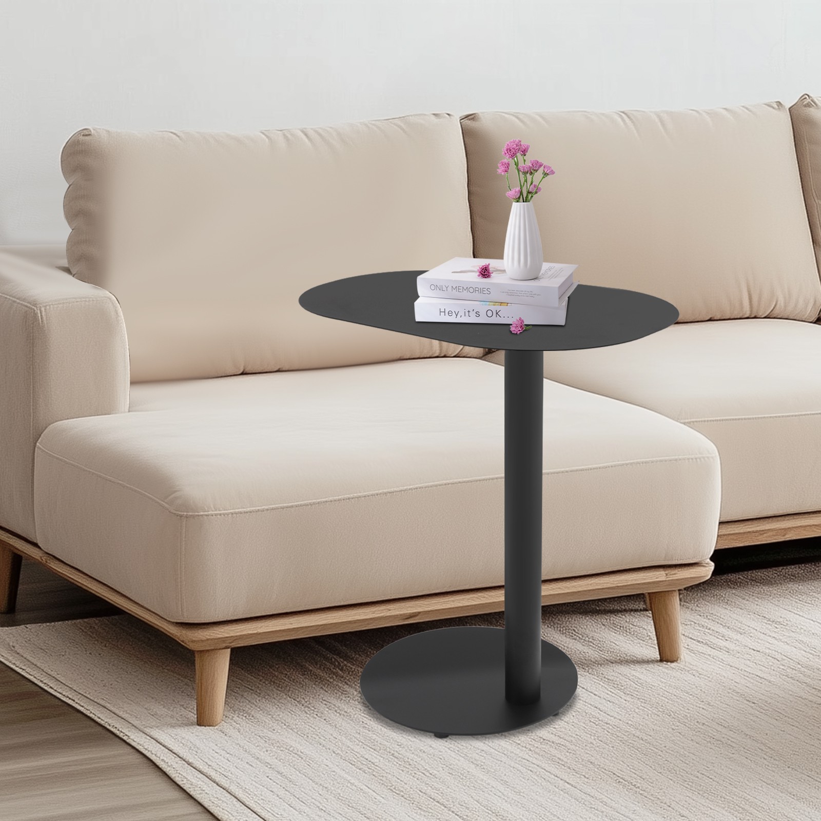 Living Room C-shaped Side Table Bedroom Iron End Table Couch Side Table
