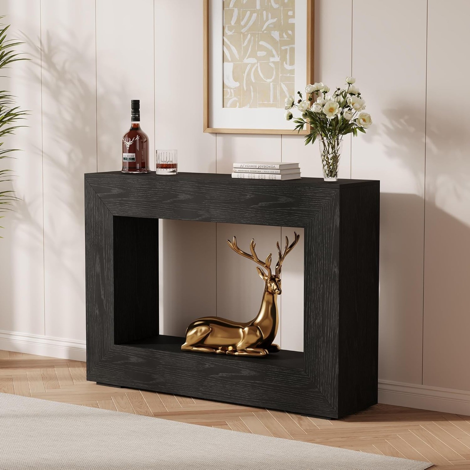 1PC Console Table Storage Sofa Table Open Shelf for Hallway Living Room Entryway