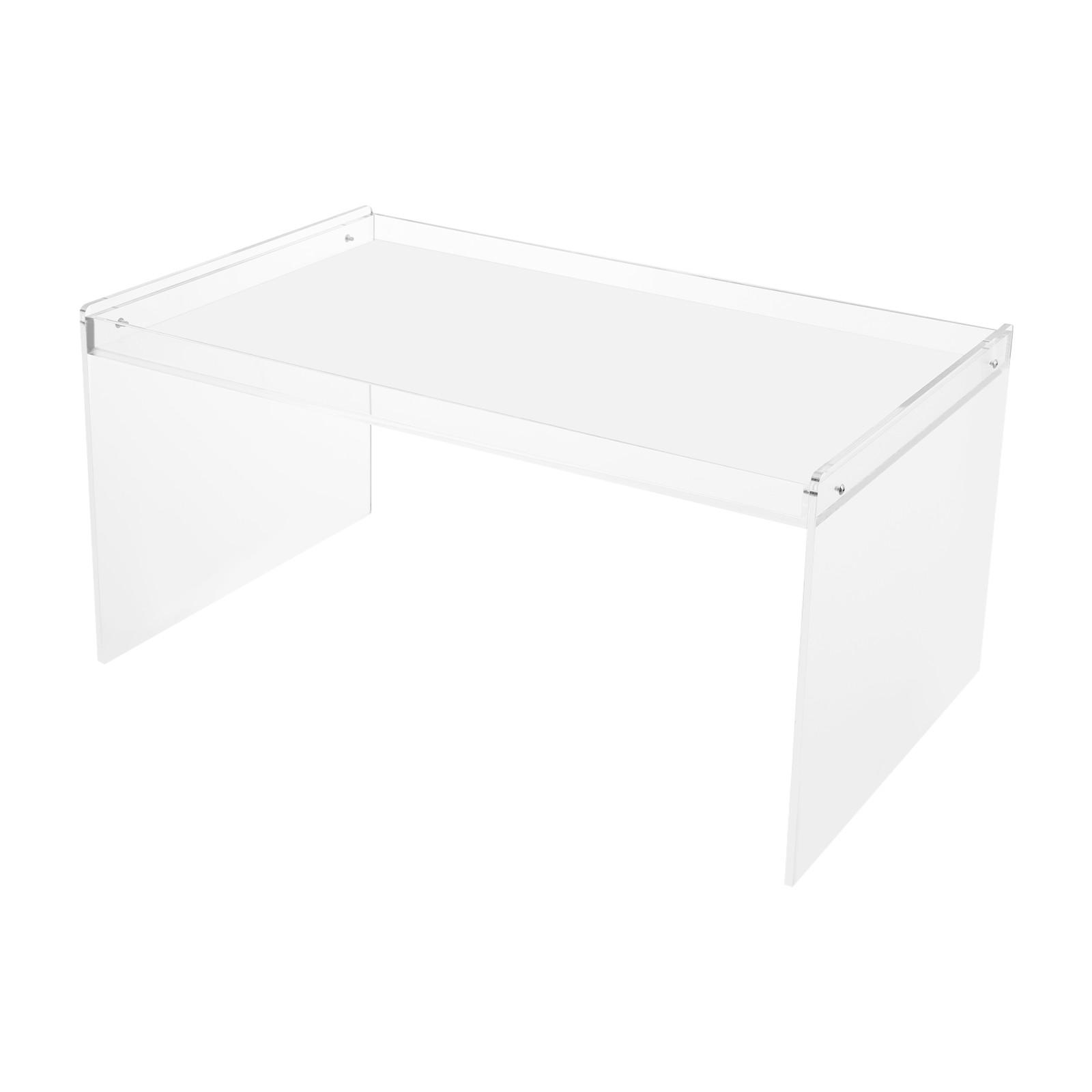 31.5*19.7*15.7in Modern Clear Acrylic Rectangle Coffee Table for Living Room