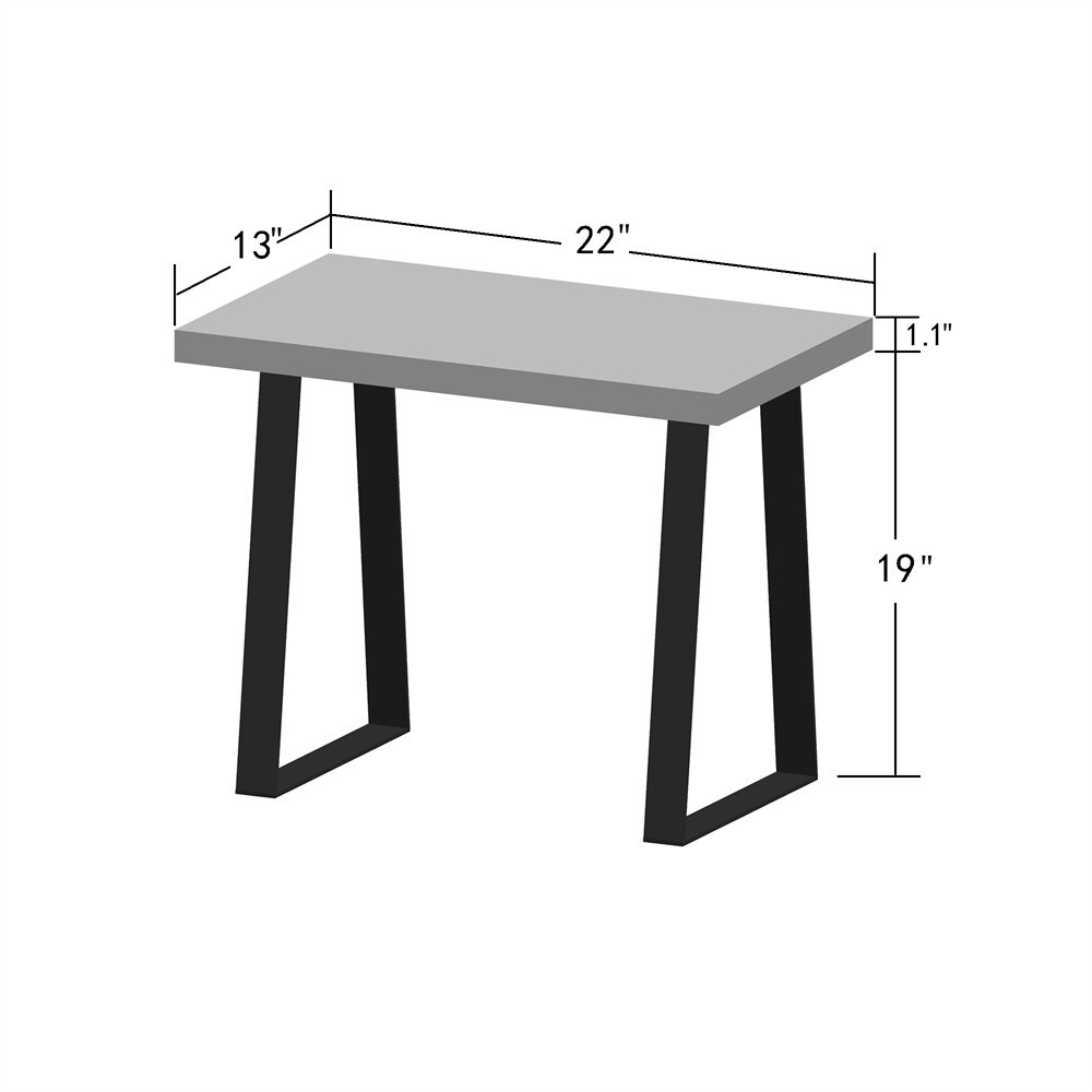 Greenage Side Table Reclaimed Wood Small Accent Coffee End Table Rectangular