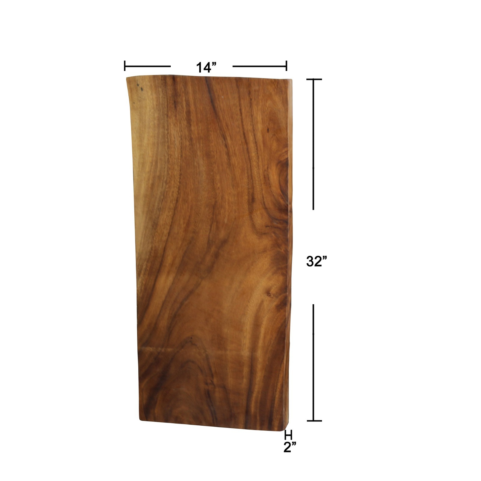 Natural Solid Wood Slab Table Top Rectangle DIY for Live Edge Coffee Side Table