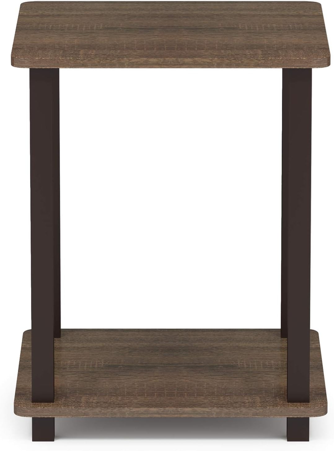 Living Room Furniture Simplistic Set of 2 End Table Walnut/Brown