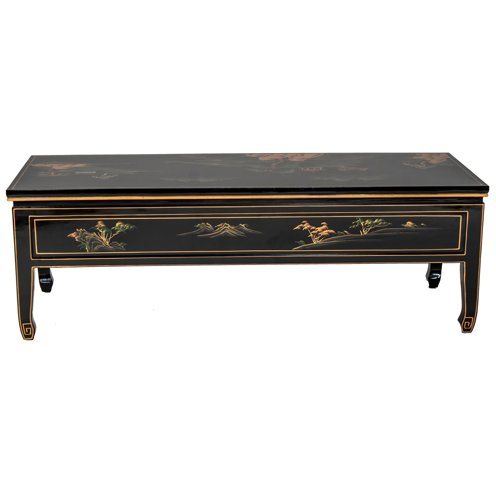 Black Lacquer Coffee Table – Landscape