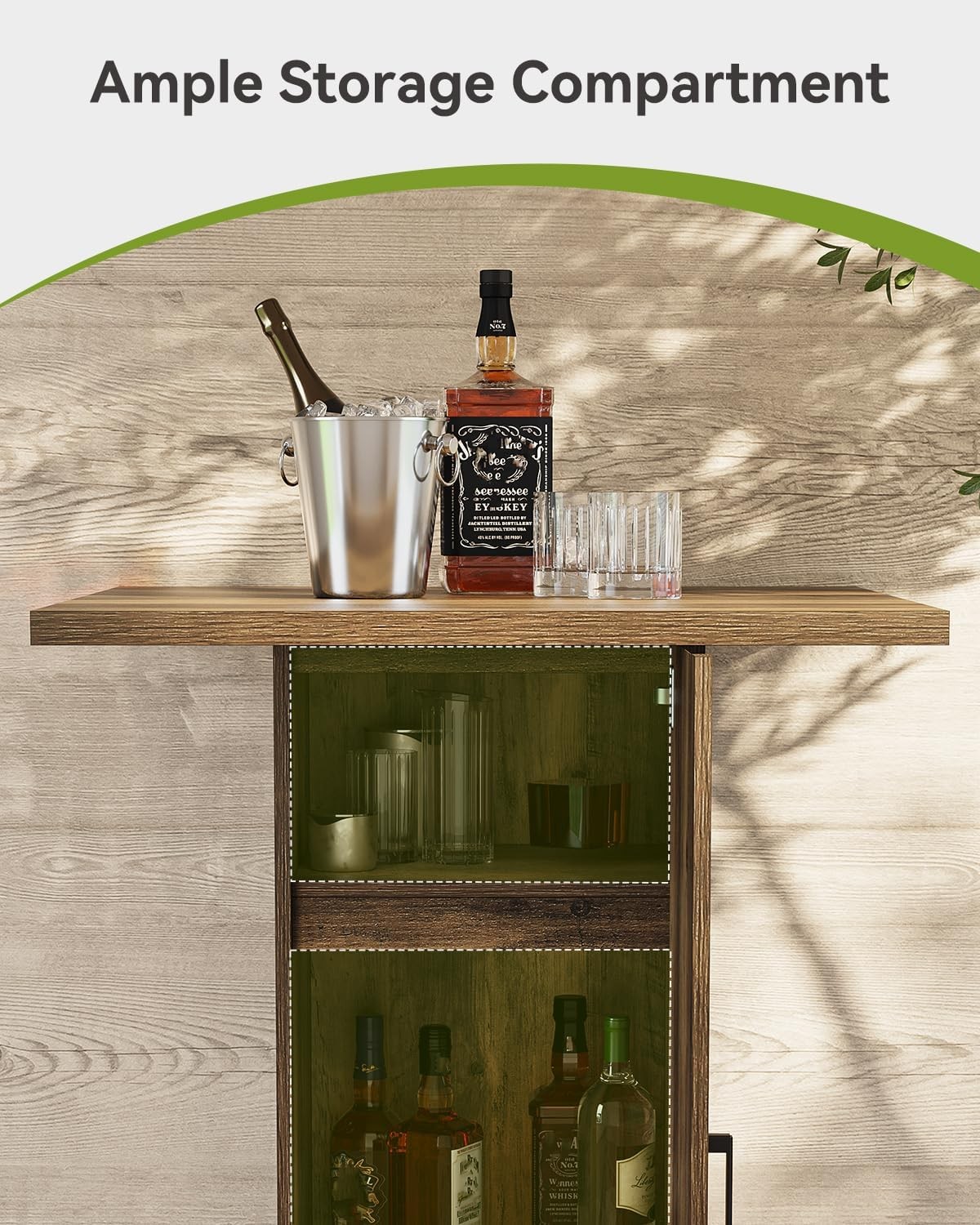 Square Bar Table with Storage, 39.4″H Industrial Square High Top Pub Table