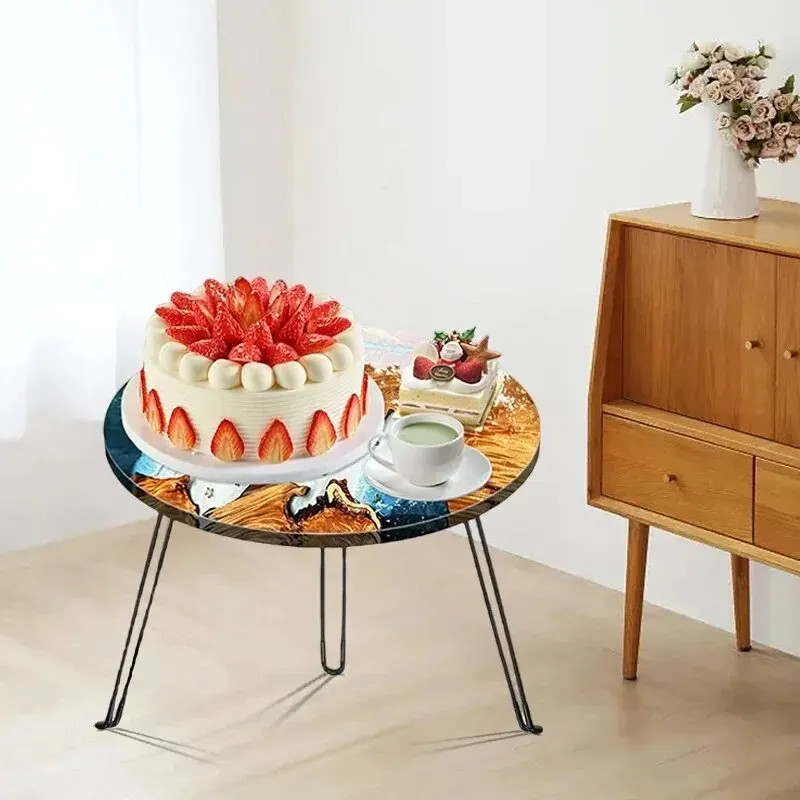 60cm Ocean Big Round Rectangle Table Resin Mold Oversize Round Table Ornaments R