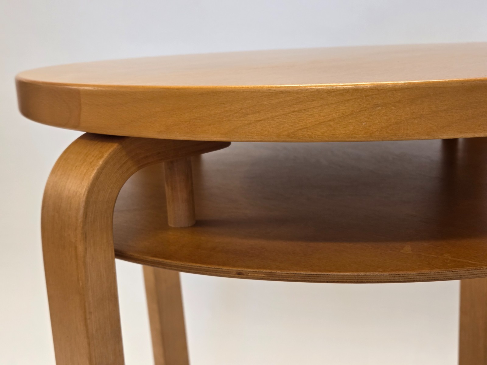 Alvar Aalto Artek Club Table Finland L-legged Birch Original