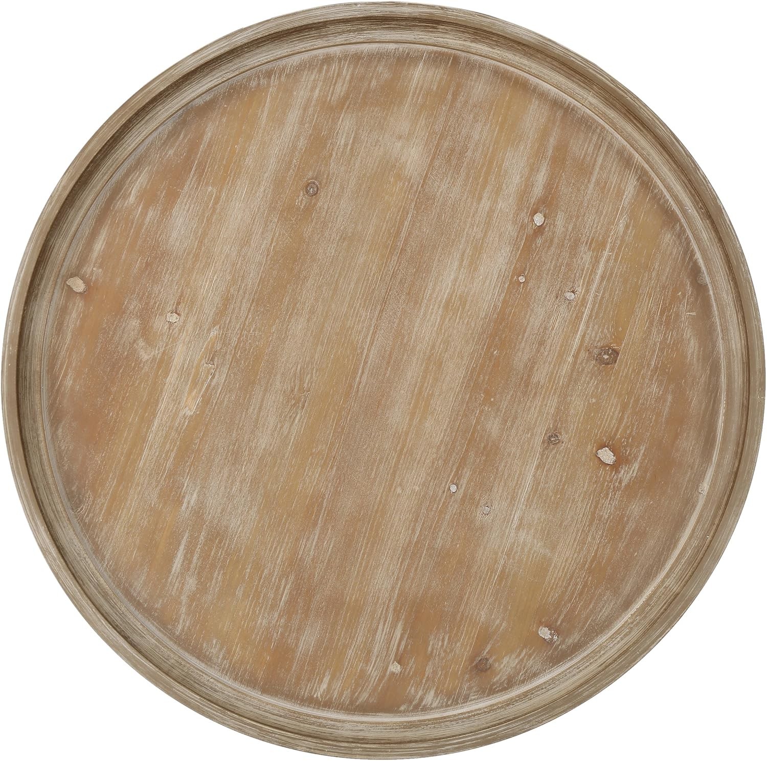 Althea Faux Wood Circular Coffee Table, Nature