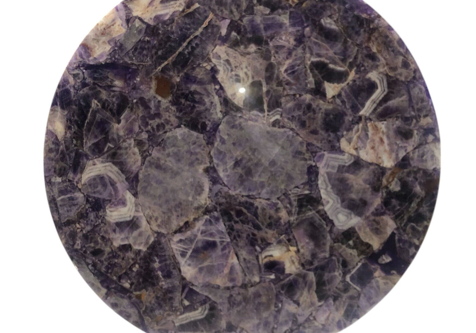 Round Coffee Table, Amethyst Table Top, Living Room Dining Table, Home Decors