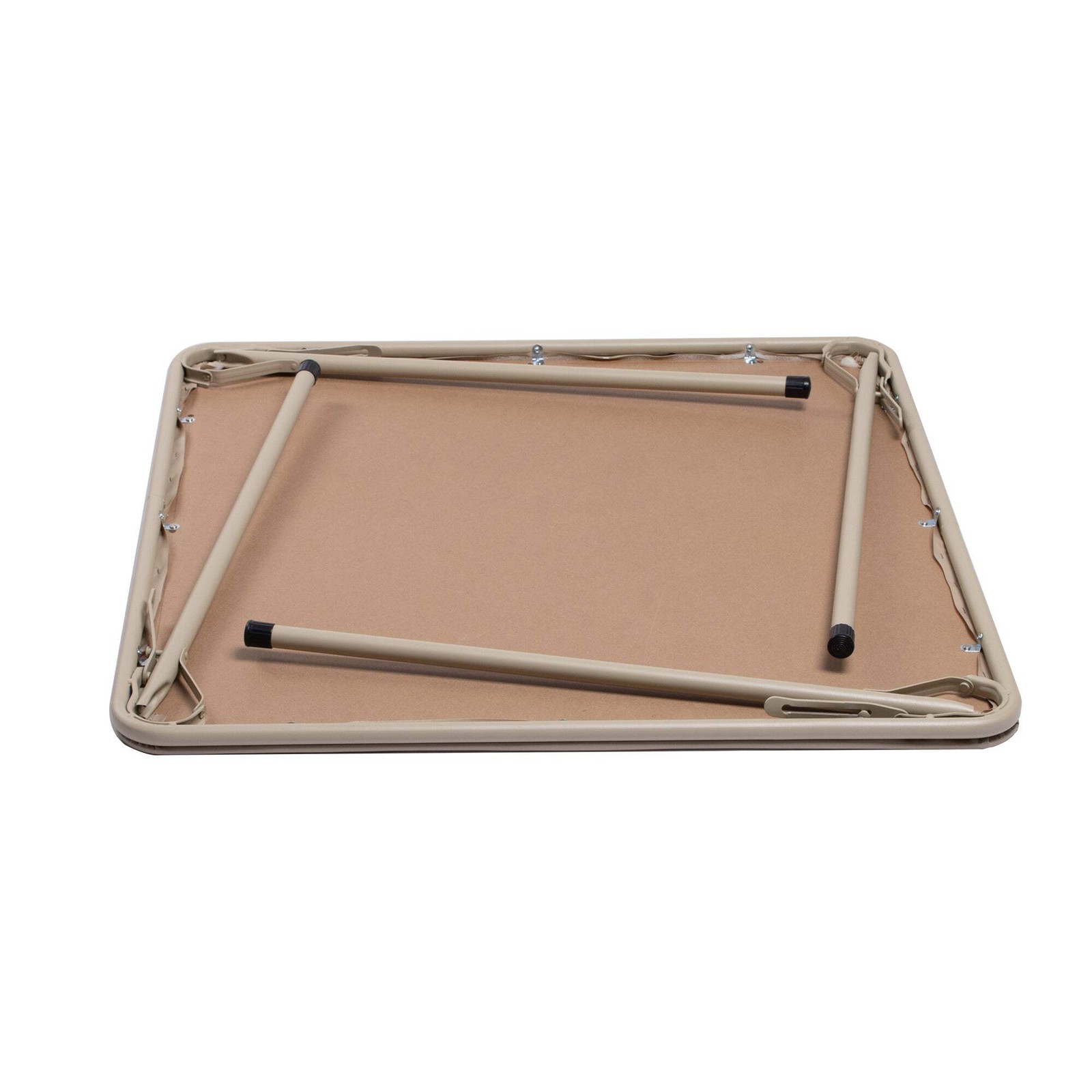 Homy Casa FERN Folding Square Card Table, 31.5″ x 31.5″, Easy-Clean PVC Top with