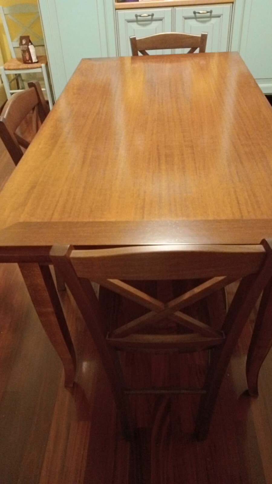Extendable Rectangular Table Arte Povera Bassano Finish Sabre Legs