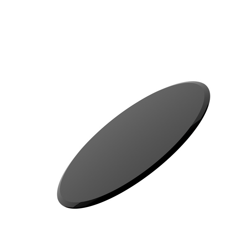 Round Black Tempered Glass Table Top 2/5” 3/8″ Thick Beveled Polished Edge