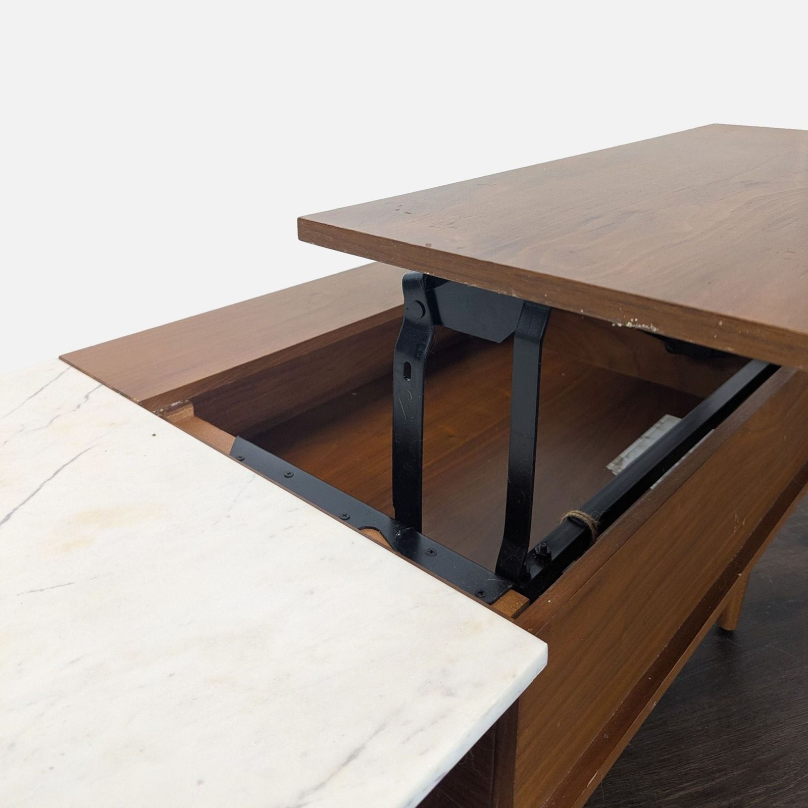 West Elm Marble & Wood Pop-UP Coffee Table
