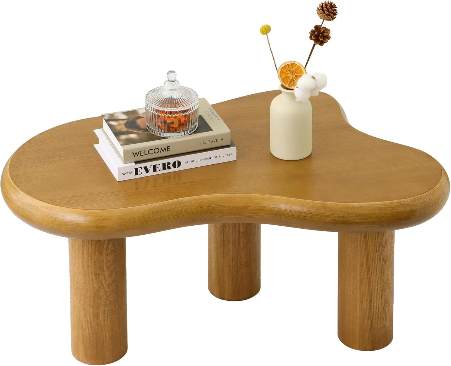 Modern 34″ Cloud Coffee Table – Stylish Wood Accent Table for Any Room